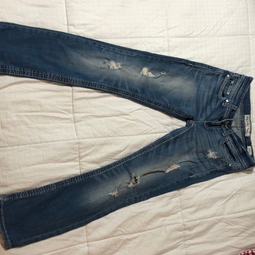 BKE distressed denim
